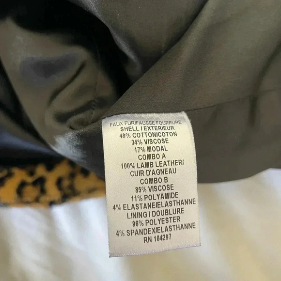 Milly leather trim leopard sweater - Picture 8 of 9